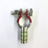 MarVac Electronics Straight Pure Copper Battery Terminal 2AWG Positive (+) Side,  ~ 2 Gauge