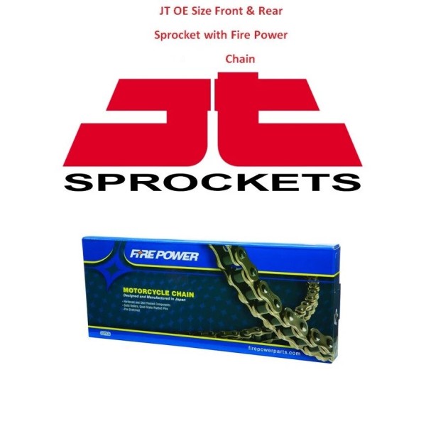 JT Front Rear Sprocket Kit 14T 42T and 520 Heavy
