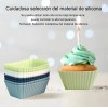 Lohotek Utensilios repostería kit antiadherente alimenticio de silicona reutilizable de