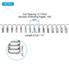 PATIKIL 16mm (5/8") Double Loop Wire Binding Combs, 50 Pcs