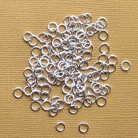 200 Jump Rings 5MM Silver Plat Charms Pendants DIY for Necklace Bracelet Jewelry Making Scrapbooking and Crafting