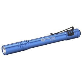 Streamlight 66122 Stylus Pro 100-Lumen Penlight With White LED, 2 AAA Alkaline Batteries and Removable Pocket Clip, Blue