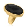 Ross-Simons Onyx Ring in 18kt Gold Over Sterling. Size 9