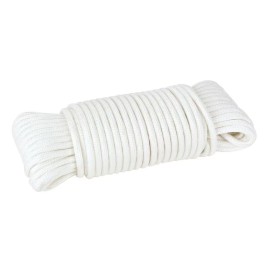 Everbilt 4 Pack Everbilt 1/8 inch x 50 ft. Paracord Nylon/Poly Pro Rope, White, 72392
