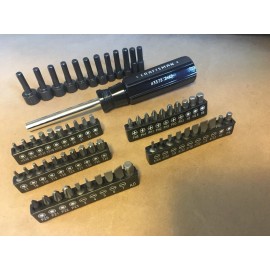 CRAFTSMAN MAGNETIC HANDLE 1/4 IN 43373 NUT DRIVER Bit Set 63 PC Star Square+-Hex