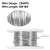 TOP-VIGOR 0.6mm 22AWG Heating Resistor Wire, 5M Wrapping Nichrome Resistance