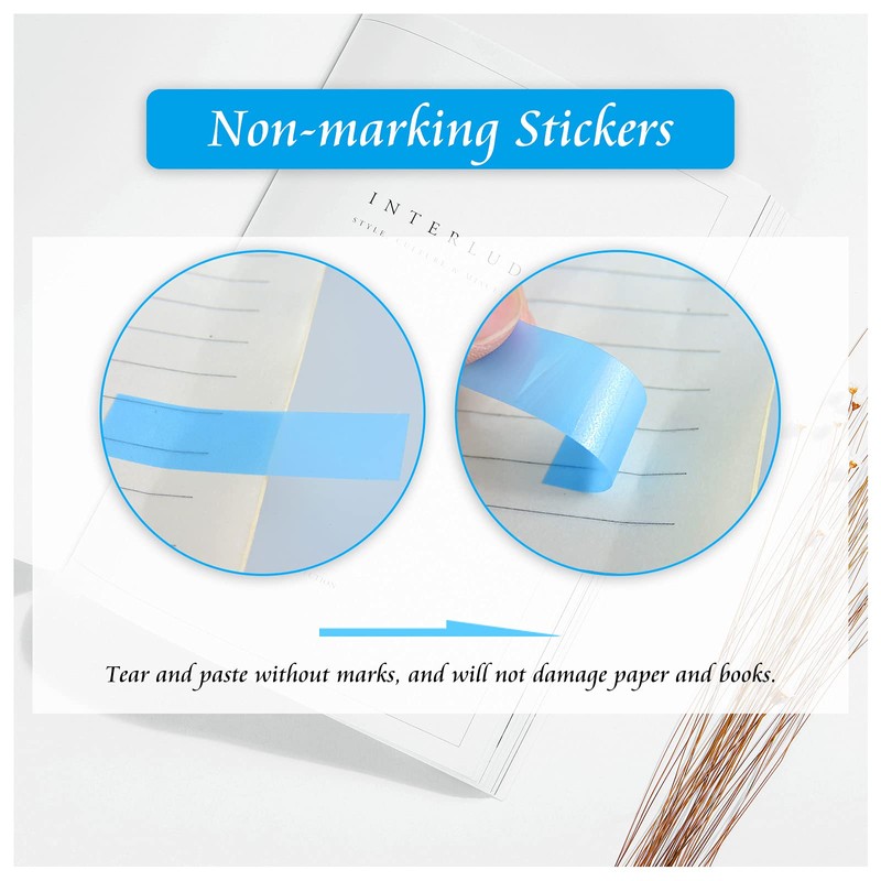 Andiker Pack of 1200 Flag Index Tabs, 5 Colour Post-It