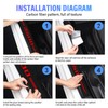 Car Door Sill Protector for RAM 3500, 4Pcs Reflective Carbon