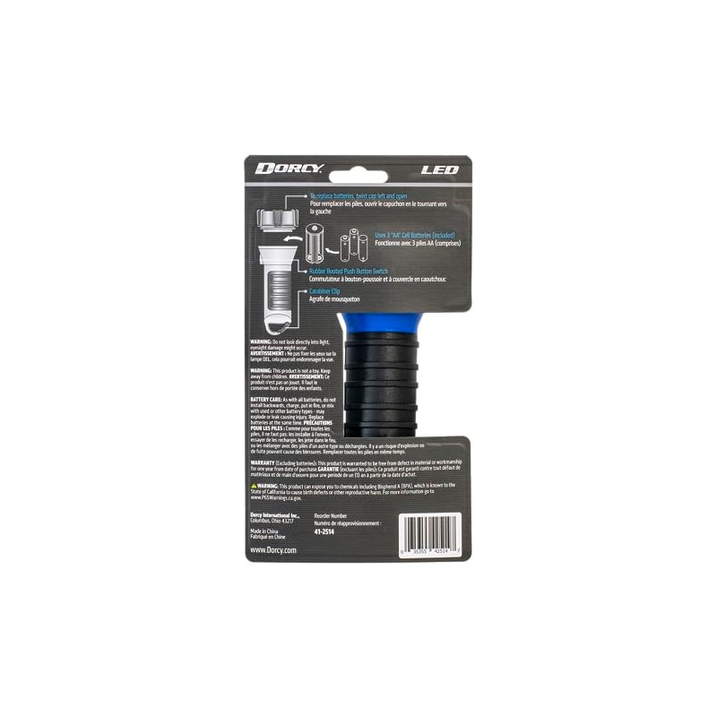 Dorcy 41-2514 Linterna LED flotante y resistente al agua con