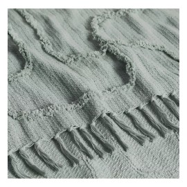 Vianney Frazada Mumbai Menta 100% Algodón 1.50 X .90 Mts Vianney Diseño Lisa