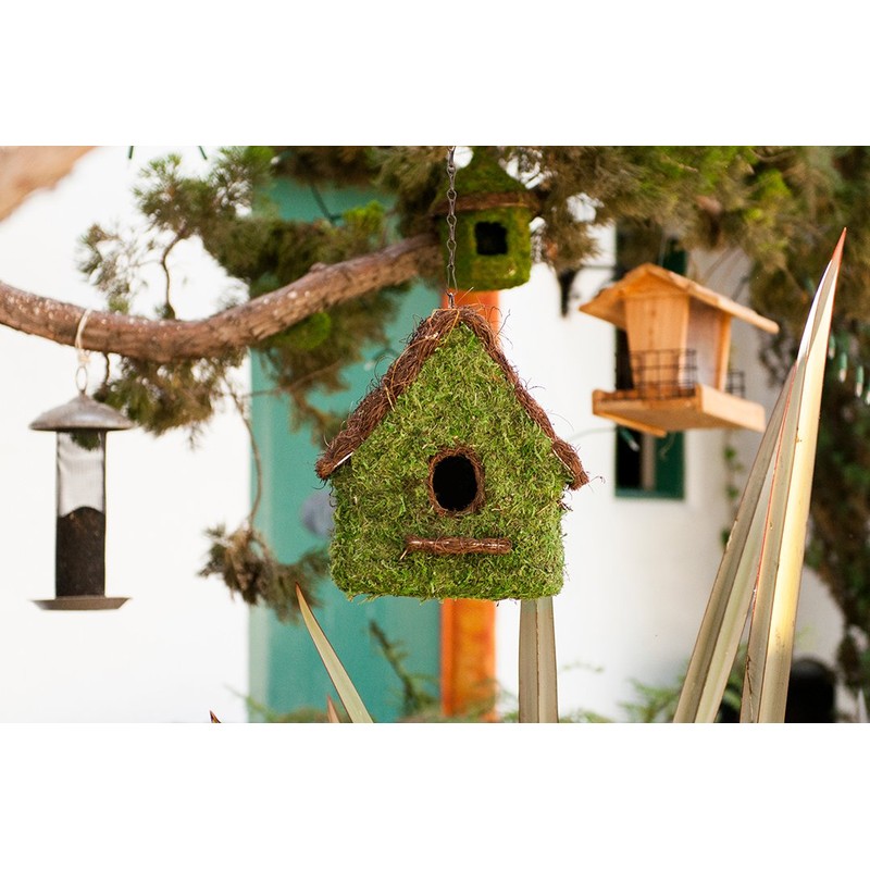 SuperMoss (56012) Maison Birdhouse with Chain, 11 by 12-Inch, Fresh