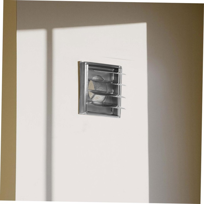 TEHAUX 1 Set Stainless Steel Exhaust Vent Hood Durable Wall