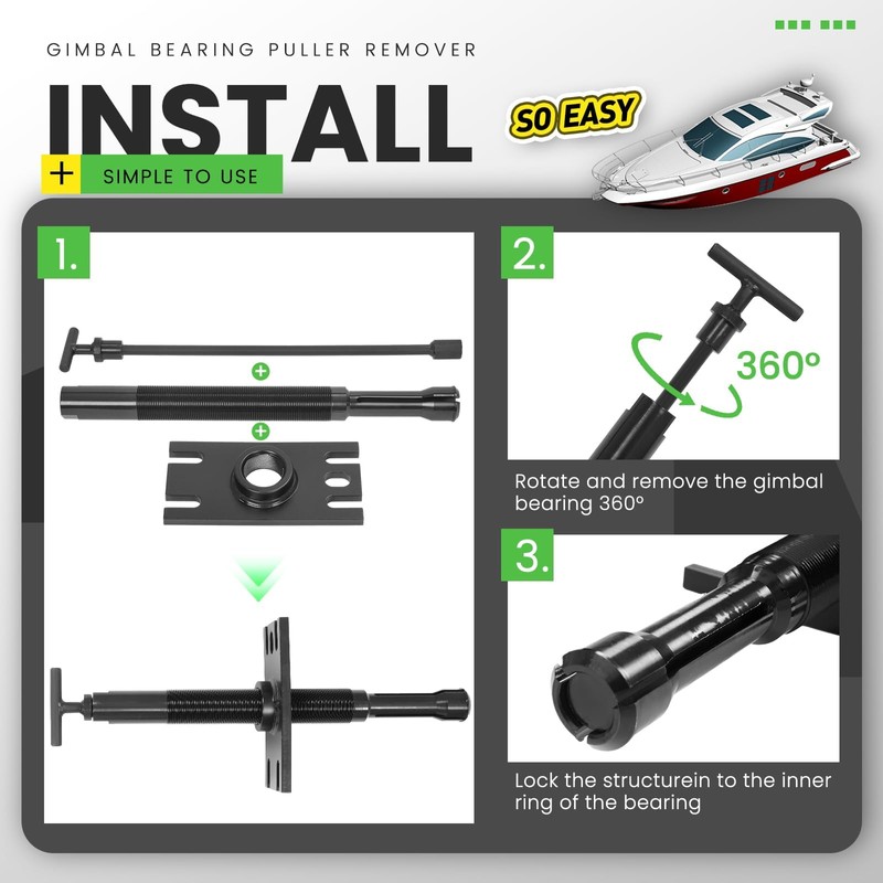 Wutist Universal Gimbal Bearing Puller Installer and Enigne Alignment Tool