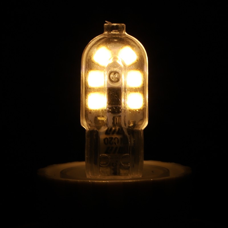 10Pcs Bi Pin Bulbs 12LED 1.2W G4 LED Bulb for