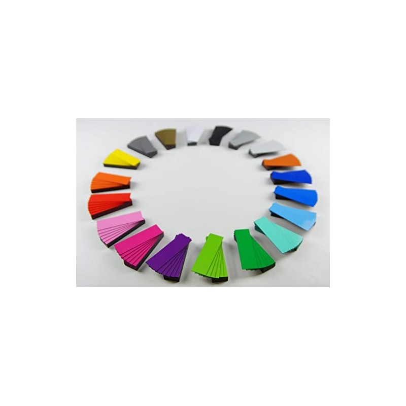 Pack of 25 Coloured Magnetic Labels (Black, Length 5 cm,
