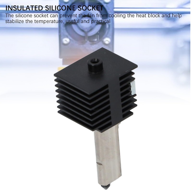 Nozzle Hot End Kit, Removable Steel Nozzle, Brass Heating Block