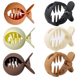 6 Pieces Matte Hair Claws Non-Slip Large Strong Hold Acrylic Hair Clips for Women and Girls