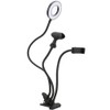 USB LED Ring Fill Light Lamp with Phone Holder Microphone