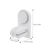 Operitacx Adjustable Wall Mounted Suction Shower Head Bracket Punch Base