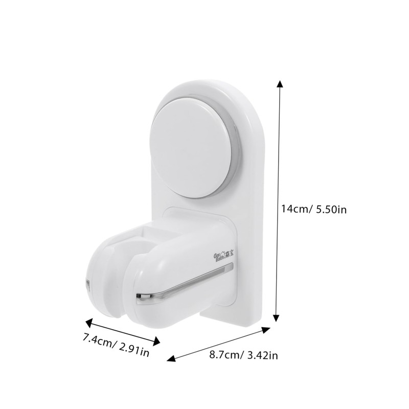Operitacx Adjustable Wall Mounted Suction Shower Head Bracket Punch Base
