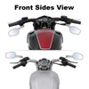 TCMT Pair of Motorcycle Chrome Rear View Mirrors Fits For