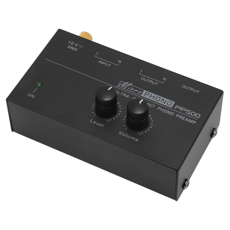Phono Preamp, 100‑240V RIAA Equalization Phonograph Preamp Ultra-Low Noise Record