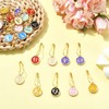 LiQunSweet 52 pcs Letter Theme Enamel Alloy Stitch Markers A~Z