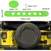 MACHSWON 5pcs Bright Green Door Handle Cover for Jeep Wrangler
