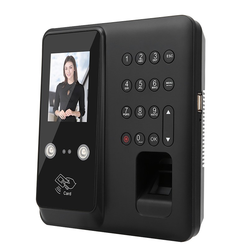 2.8in TFT TCP/IP 125KHZ Facial Fingerprint RFID Card Password Time