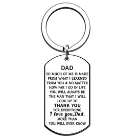 JMIMO Dad Keyring Dad Gifts from daughter son Christmas Birthday Thanksgiving Father's Day Gifts