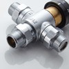 Gangang Tempcontrol G1/2 Solar Energy Brass Thermostatic Water Mixing Valve(Thermostatic
