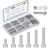 BNUOK 288 PCS M5 Screws Assortment Kit, 304 Stainless Steel
