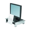 FELLOWES 8036601 Monitor Riser, Height/Tilt Adjustable, Storage Drawer, Copyholder