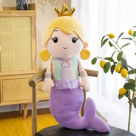 Stuffed Animal Purple Mermaid | 12 Inches Plush Mermaid Toy | Stuffed Animal for Girls | Plush Toy Gifts for Kids | Plush Stuffed Animal | Animal Stuffies & Plushies for Girls