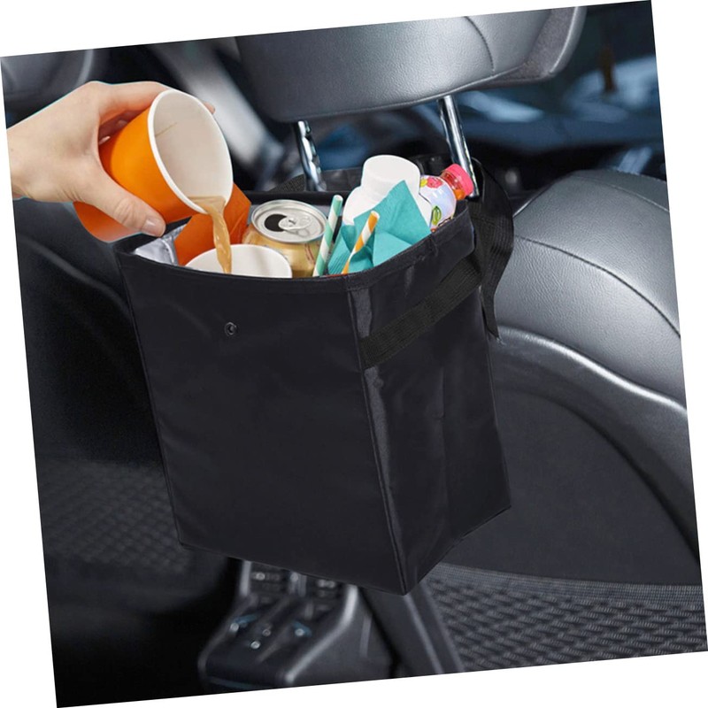 FUNOMOCYA Multipurpose Car Hanging Organizer Large Capacity Trash Can Washable