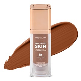 Profusion Cosmetics Feel Good Skin Foundation – Radiant Satin Finish, Buildable Coverage with SPF 15 Sun Protection, Hydrating, Lightweight, Vegan & Cruelty-Free Makeup (Deep 510, 1)