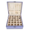 Frebeauty Earring Organizer Classic Jewelry Box 50 Slots Double Layer