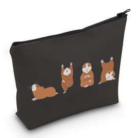 PYOUL Guinea Pig Lover Gift Funny Guinea Pig Makeup Bag Guinea Pig Mom Cosmetics Bag Guinea Pig Owner Zipper Travel Pouch (Guinea Pig B EU)