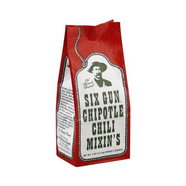 Six Gun, Mix Chili Chipotle, 4 OZ (Pack of 12)