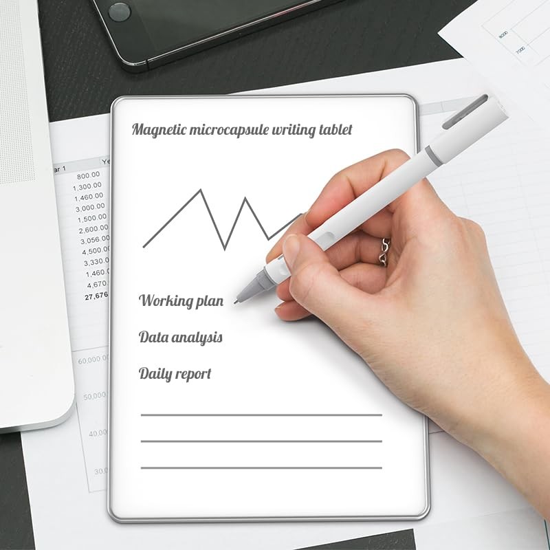 Microparticle Whiteboard Portable, Magnetic Elimination Whiteboard, Paper-like Appearance, Reusable Writing