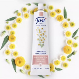 Swiss JUST 100gr Crema de Manzanilla p Manos Herbal Hand Cream Chamomile 3.5oz