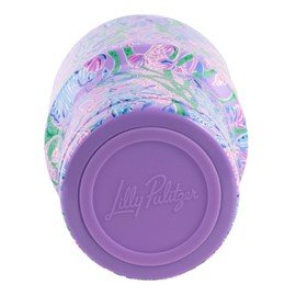 Lilly Pulitzer 30 Oz Insulated Tumbler with Lid, Large Stainless Steel Travel Cup, Double Wall Metal Tumbler (Secret Escape)