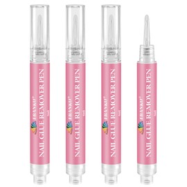 EBANKU 4 Pcs Nail Glue Remover Pen, Click&Remove Pen Design