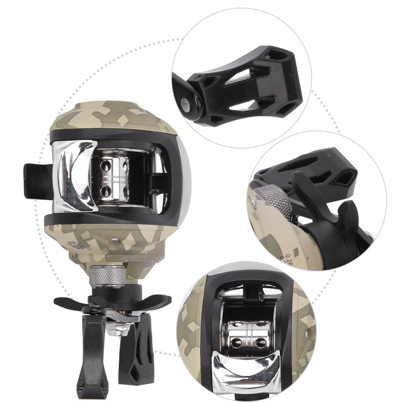 TT103 Casting Reel 7.3:1 High Speed Ratio Brake Metal Lure