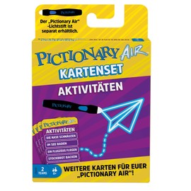 Mattel Games GYP07 Pictionary Air Expansion Card Set - Activities, Drawing Game for the Whole Family, from 8 Years, German Language Version