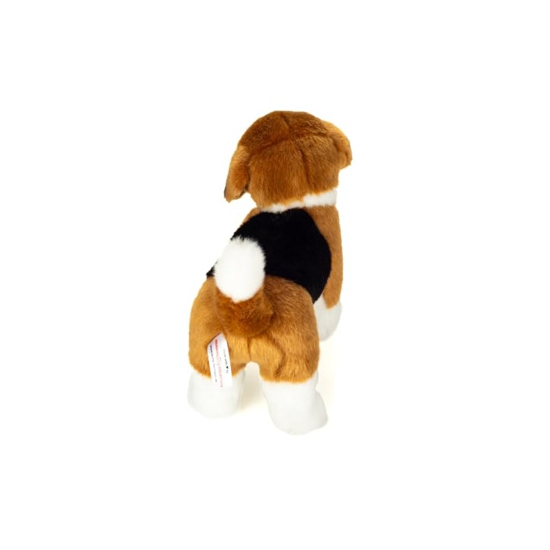 Teddy Hermann 91991 Beagle Standing Cuddly Toy with Recycled Filling
