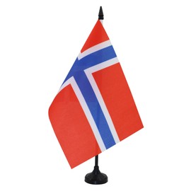 AZ FLAG - Norway Table Flag - 21 x 14 cm - Norwegian Table Flag 14 x 21 cm - Flags