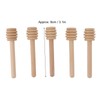 50pcs Honey Dipper Wooden Multipurpose Mini Honey Stirrer Stick for