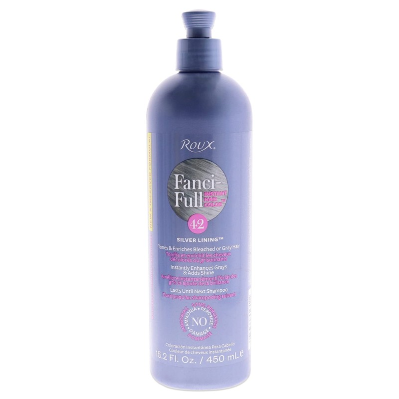 Roux, Fanci-Full Instant Hair Color Rinse, 42 Silver Lining ,Temporarily