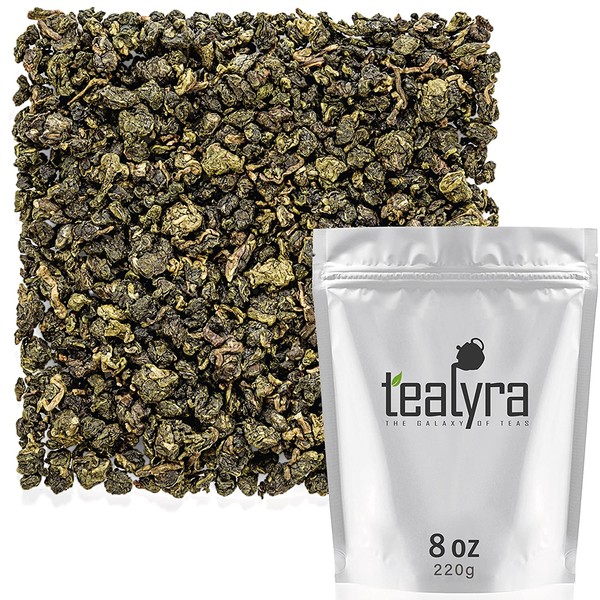 Tealyra - Jin Xuan Milk Supreme Oolong - High Mountain Tainwanese Oolong Loose Leaf Tea - Organically Grown - Naturally Processed - Unique Taste and Aroma - Caffeine Medium - 220g (8-ounce)